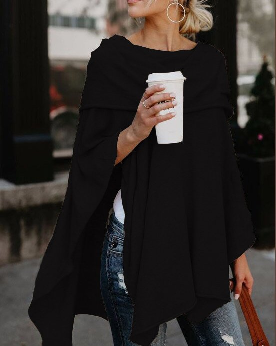 Irregular Off Shoulder Shawl